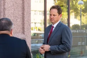 Man listening deeply.