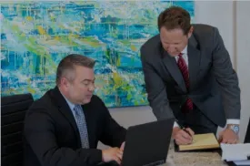 Two lawyers collabortating.